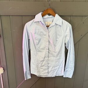 Women’s Light Blue Button-Up Shirt